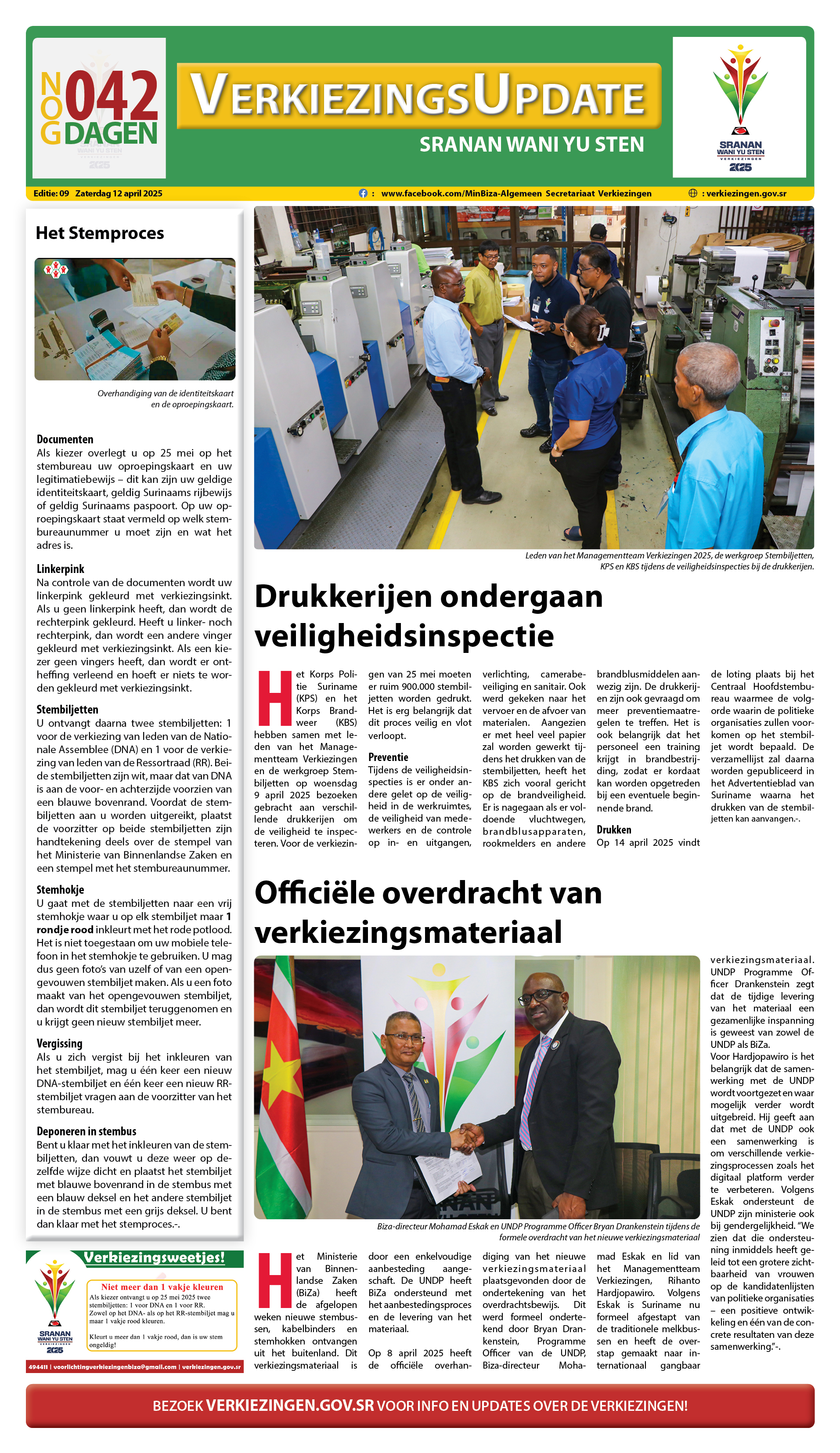 Verkiezingskrant 2025 editie 9