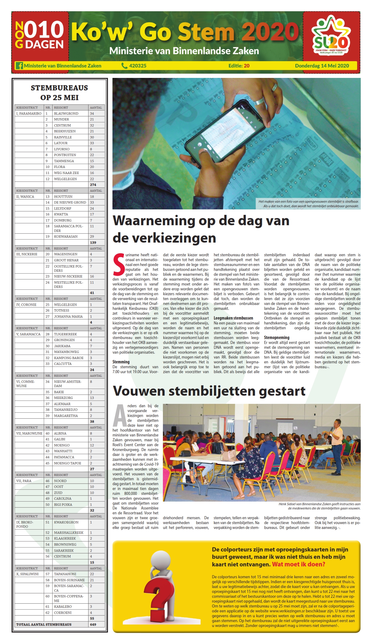 Verkiezingskrant Editie 20